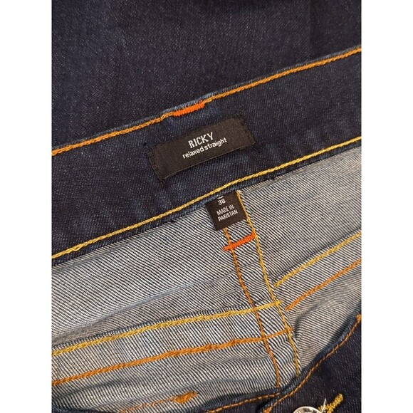 True Religion Mens Jeans Blue Ricky Relaxed Straight Denim Medium Wash 38x33 - Picture 3 of 12